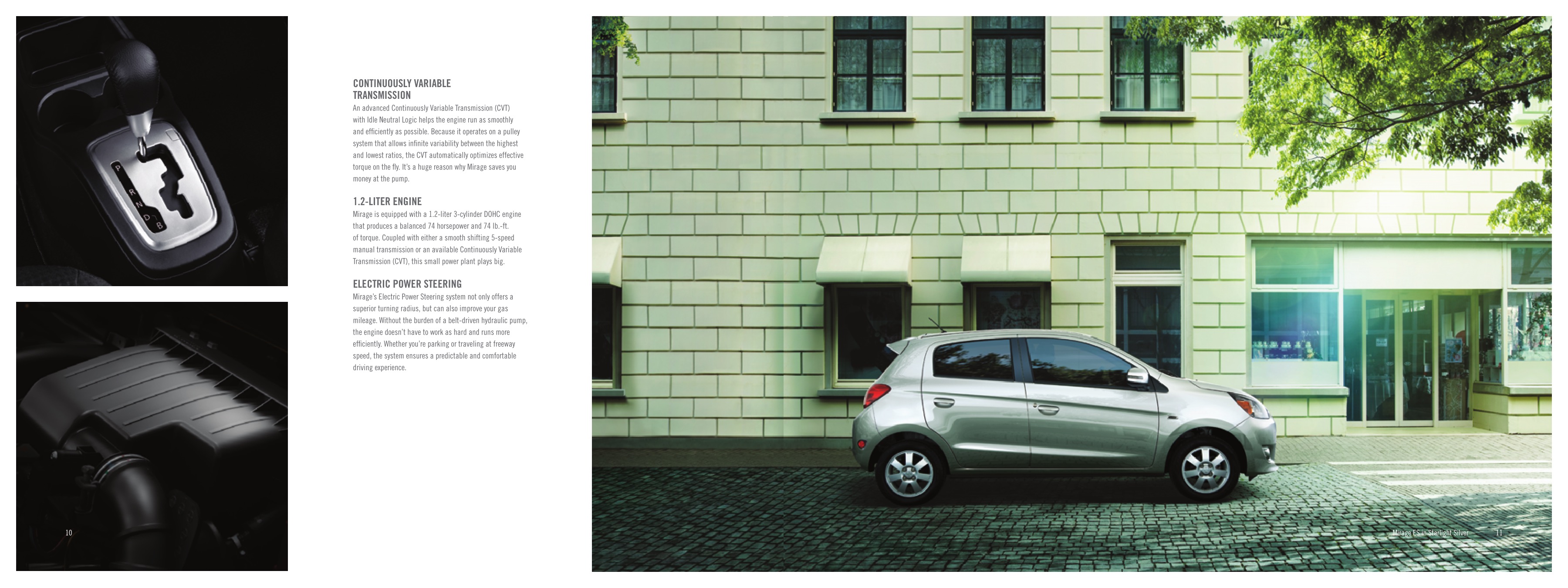 2015 Mitsubishi Mirage Brochure Page 1
